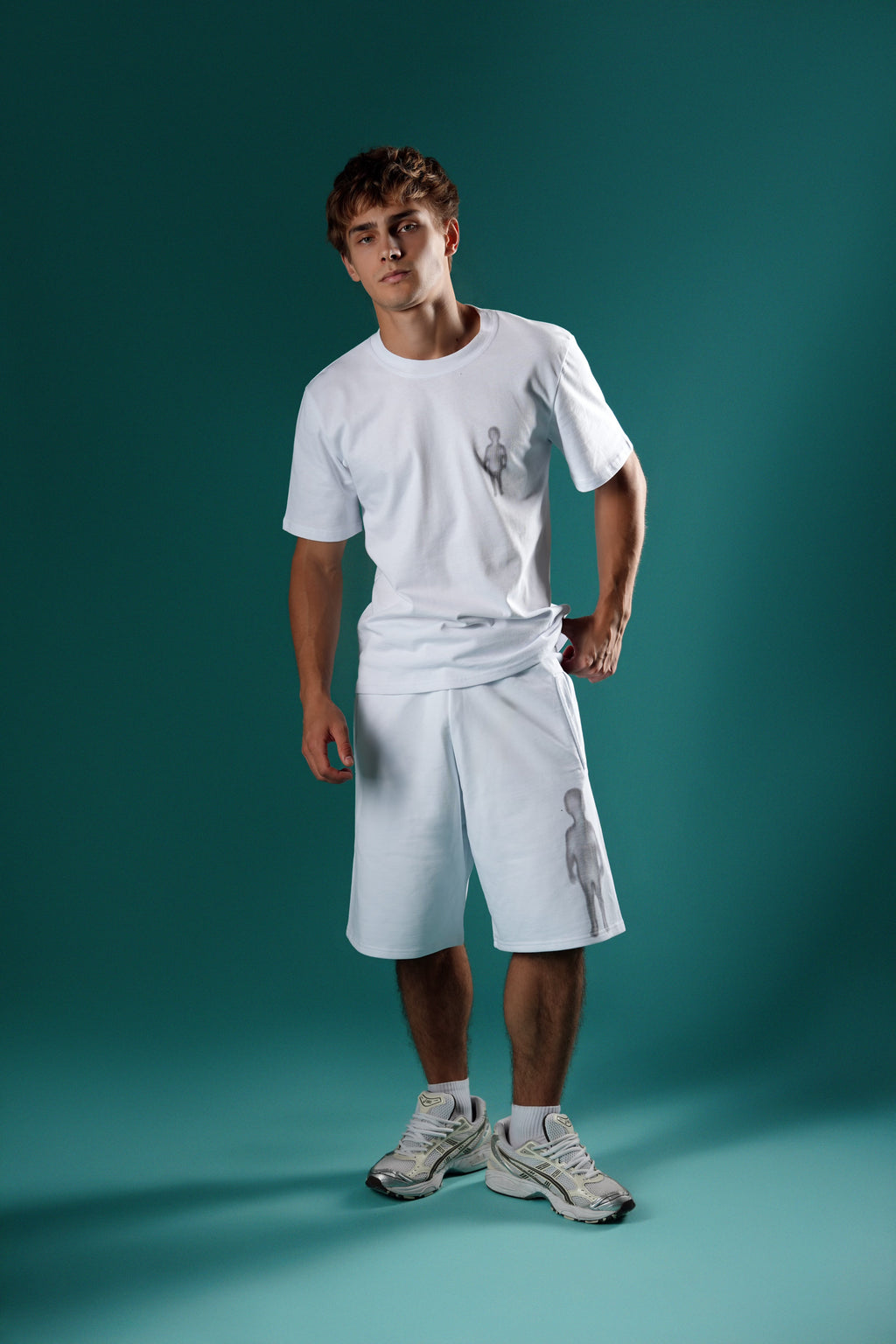 Shadow Figure Slim Tee - White