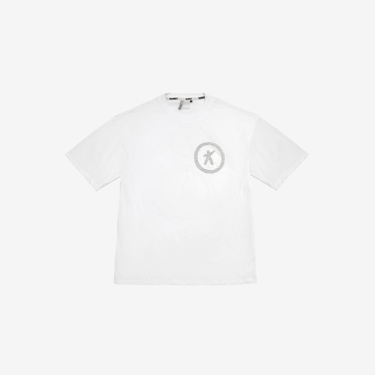 Patchwork Oversize Tee - White