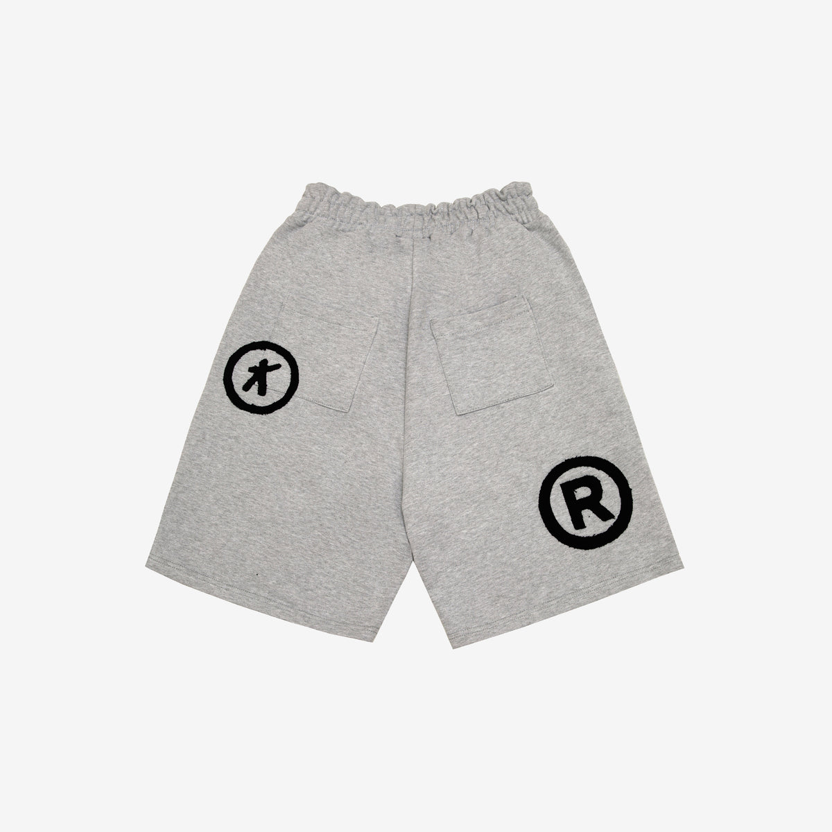 Patchwork Shorts - Gray