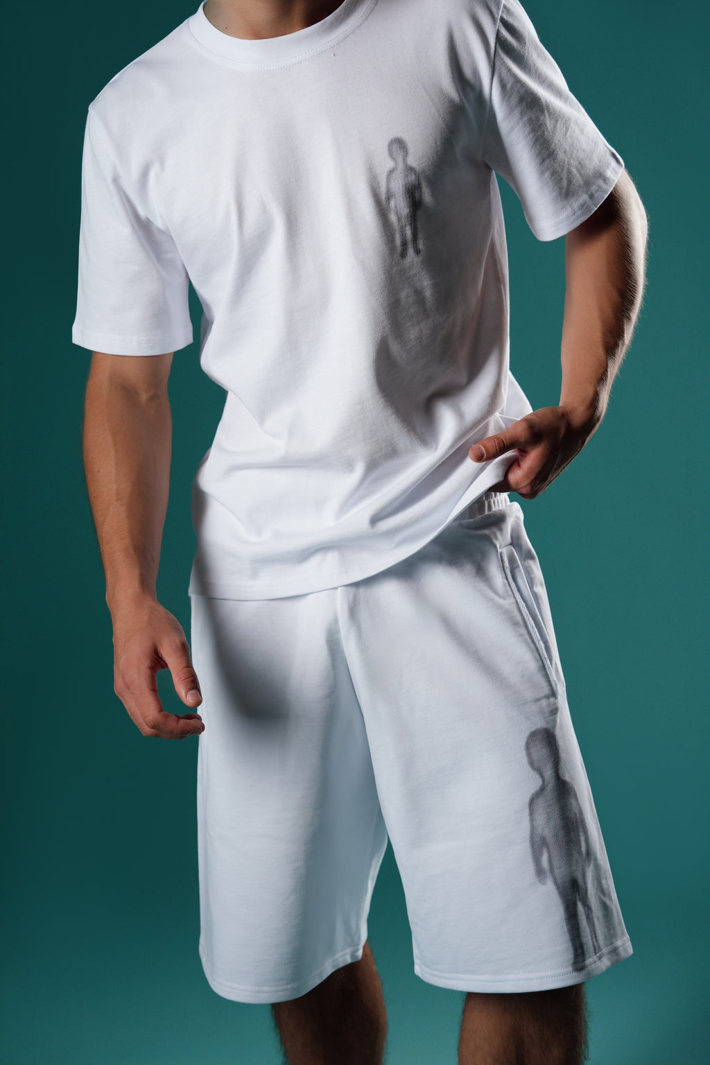 Shadow Figure Slim Tee - White